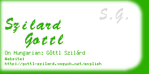 szilard gottl business card